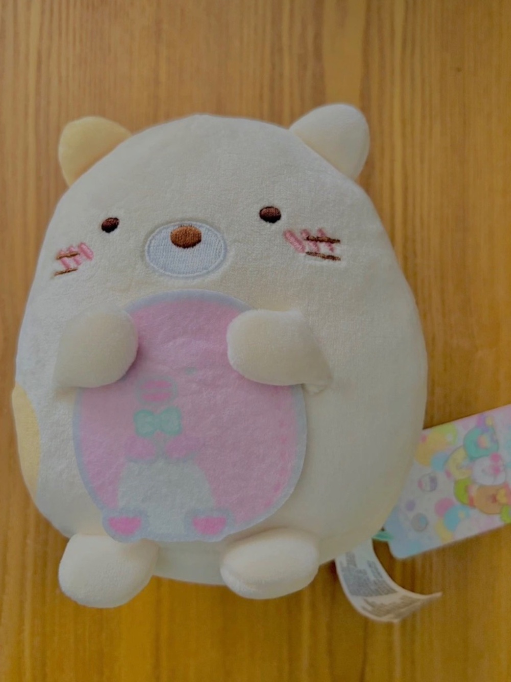Sumikko Gurashi San-X Original Series Plush Neko Holding Penguin 6 Inch NWT